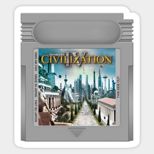 Civ IV Game Cartridge Sticker